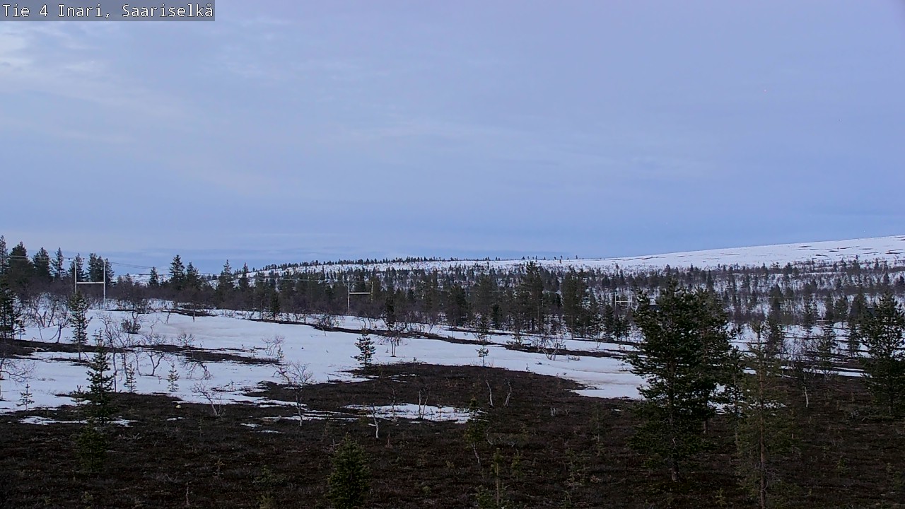 Weather Camera Image Road 4 Inari, Saariselkä, Kaunispää, Inari, Lappi