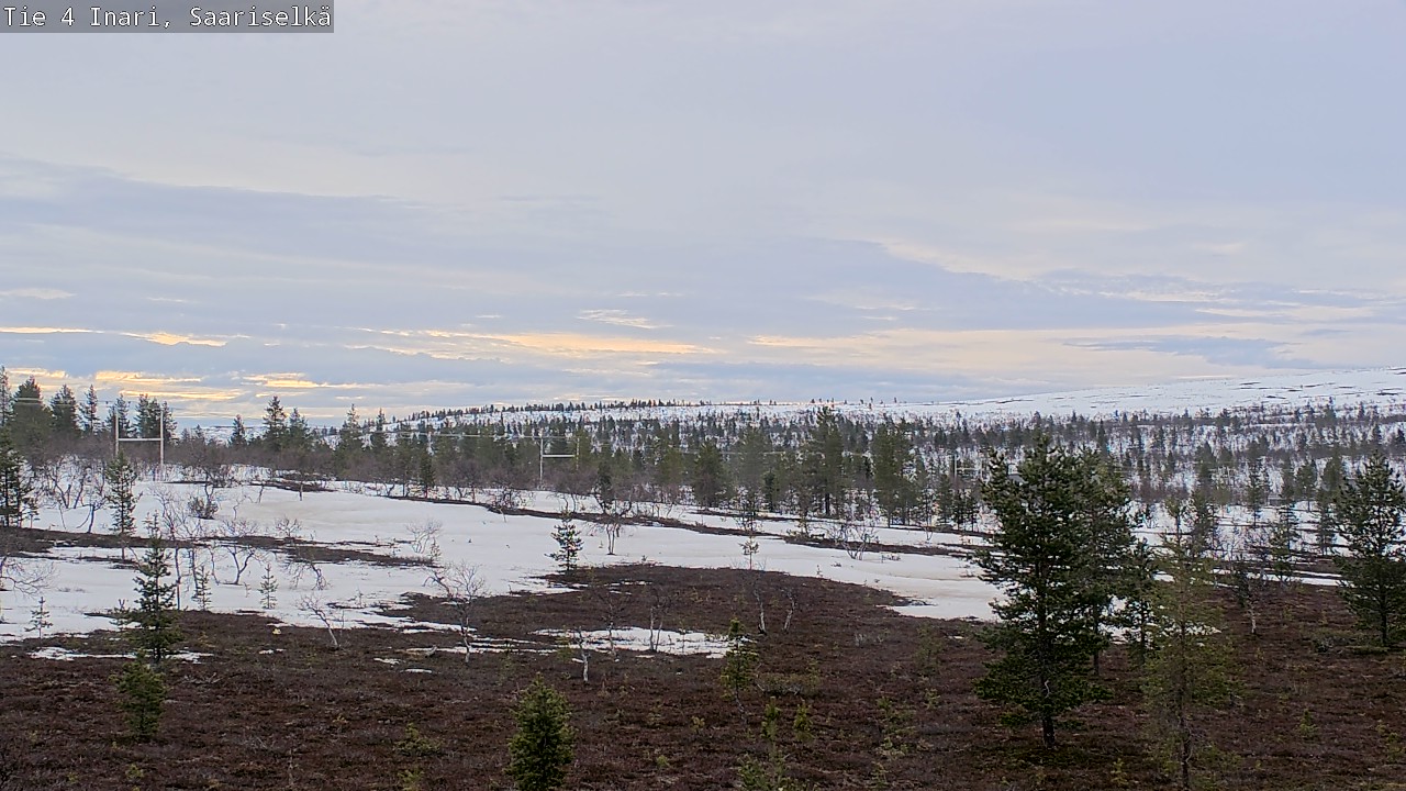 Weather Camera Image Road 4 Inari, Saariselkä, Kaunispää, Inari, Lappi