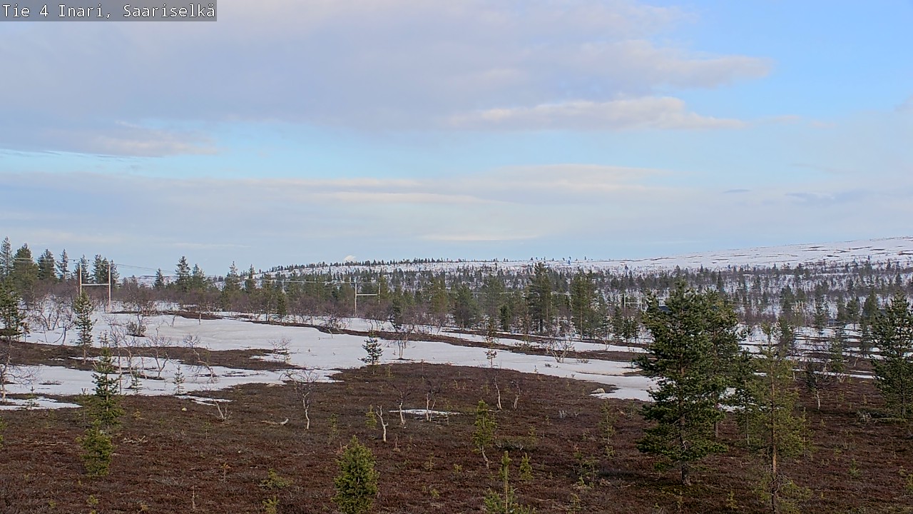 Weather Camera Image Road 4 Inari, Saariselkä, Kaunispää, Inari, Lappi