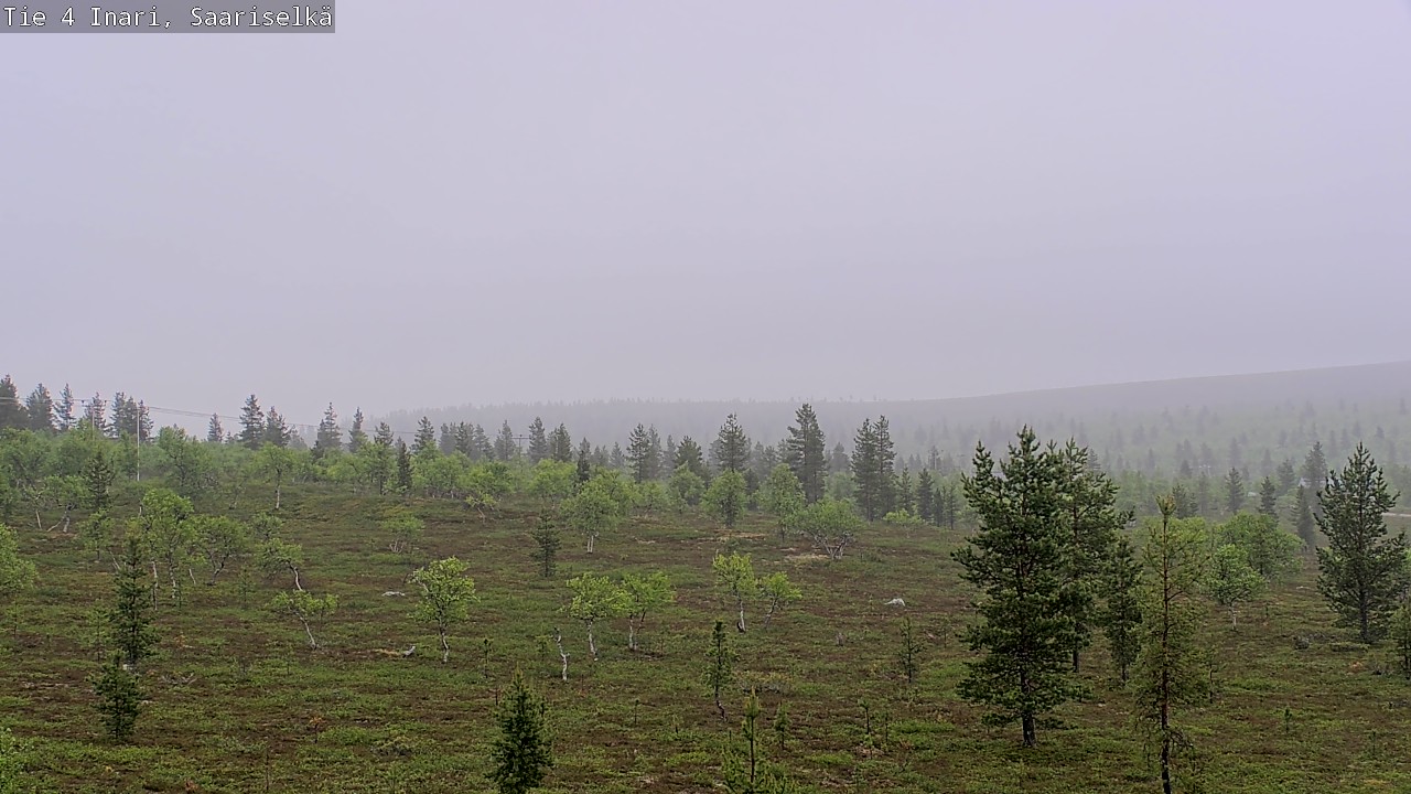 Weather Camera Image Road 4 Inari, Saariselkä, Kaunispää, Inari, Lappi