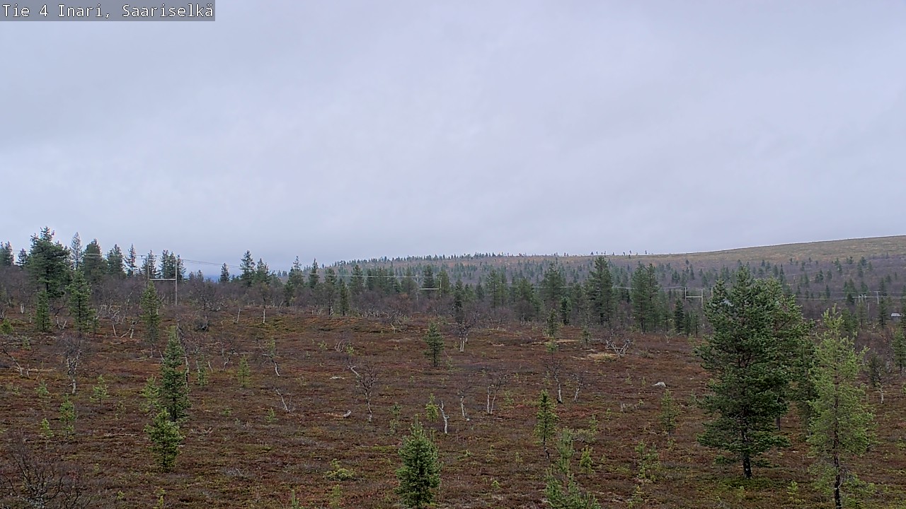 Weather Camera Image Road 4 Inari, Saariselkä, Kaunispää, Inari, Lappi