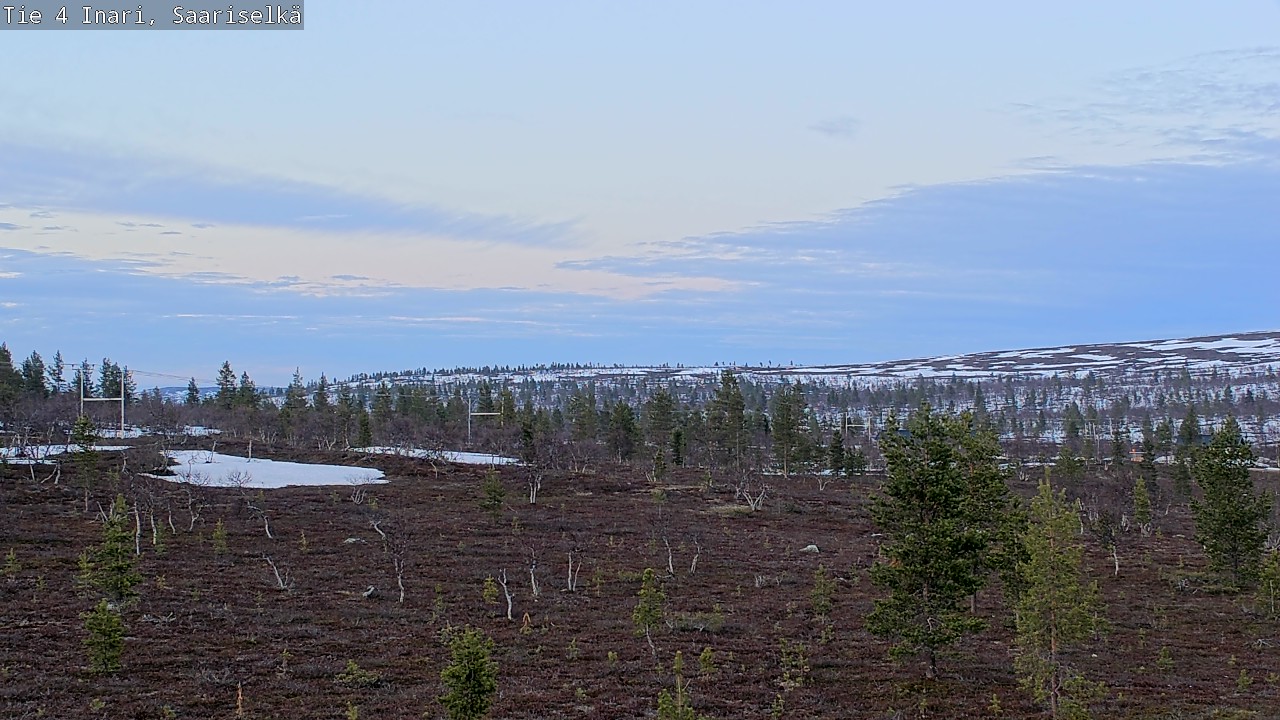 Weather Camera Image Road 4 Inari, Saariselkä, Kaunispää, Inari, Lappi