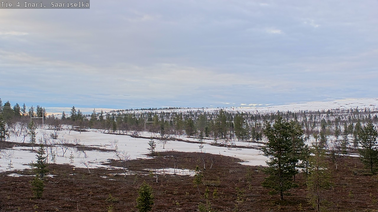 Weather Camera Image Road 4 Inari, Saariselkä, Kaunispää, Inari, Lappi