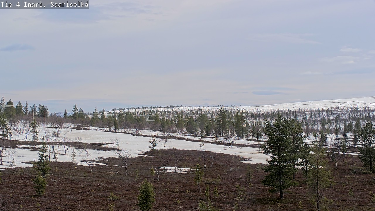 Weather Camera Image Road 4 Inari, Saariselkä, Kaunispää, Inari, Lappi