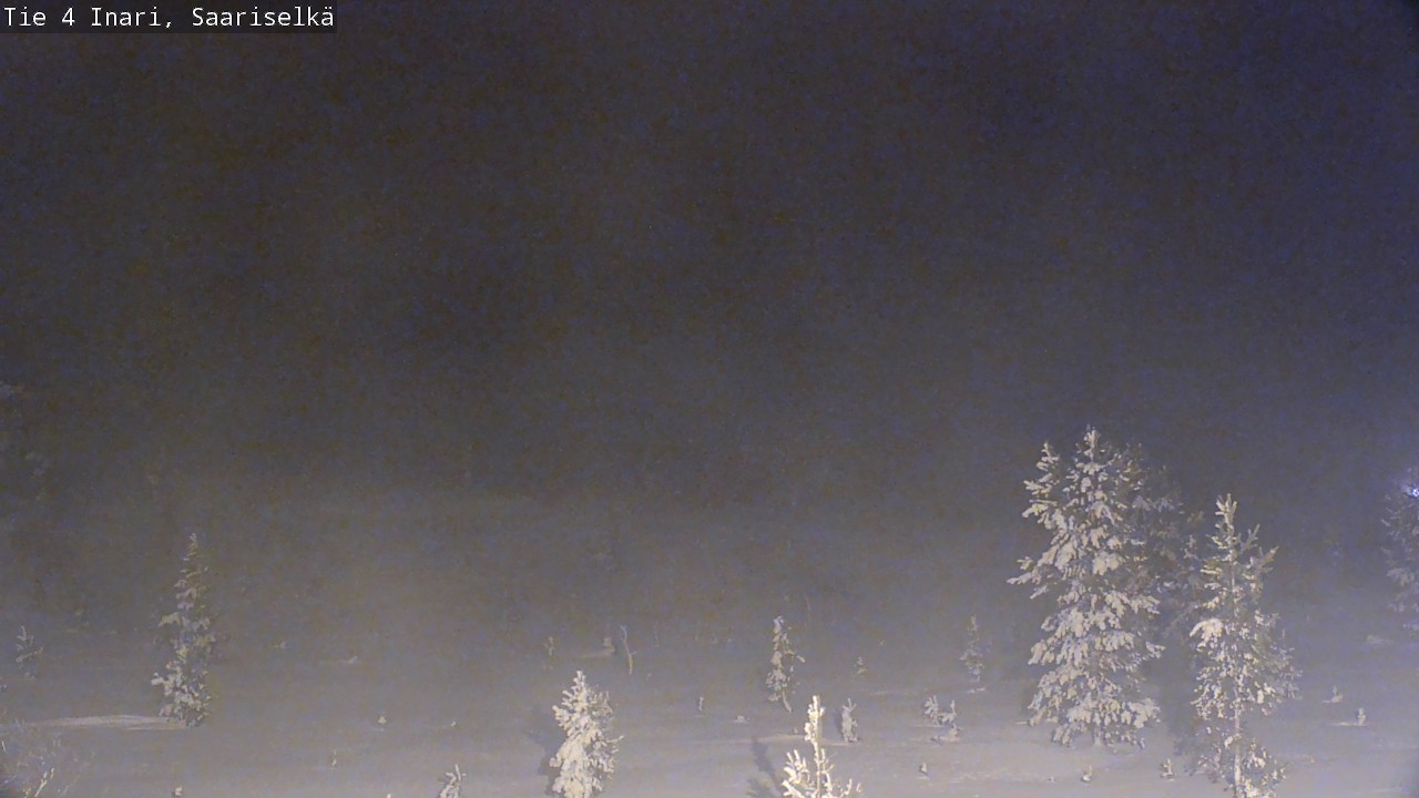 Weather Camera Image Road 4 Inari, Saariselkä, Kaunispää, Inari, Lappi
