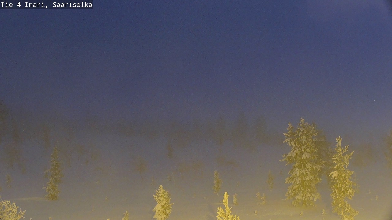 Weather Camera Image Road 4 Inari, Saariselkä, Kaunispää, Inari, Lappi