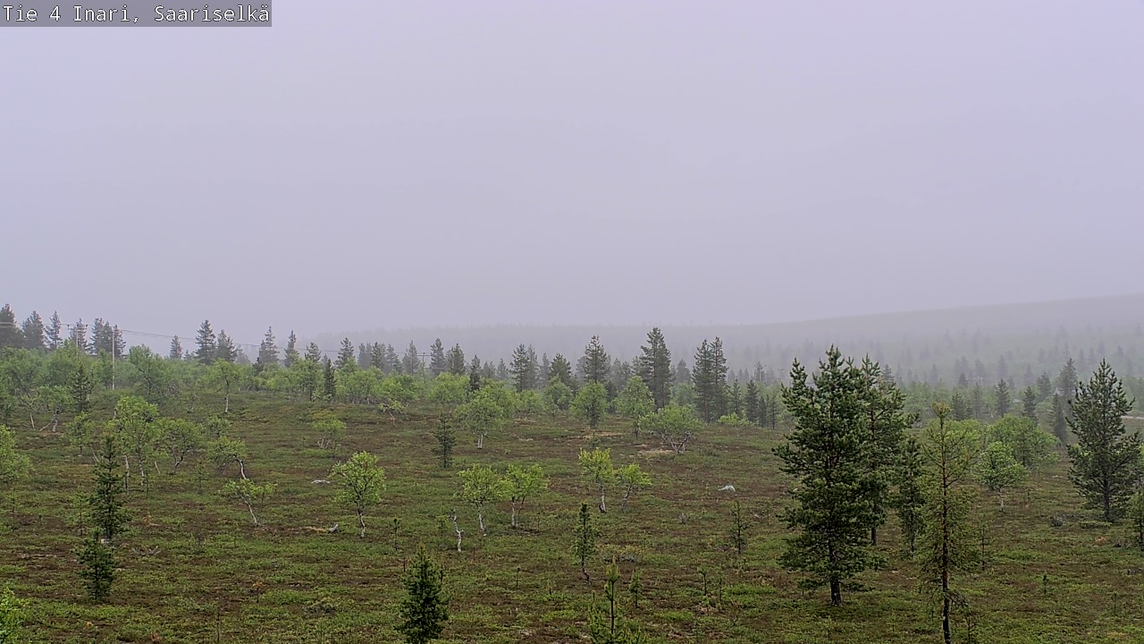 Weather Camera Image Road 4 Inari, Saariselkä, Kaunispää, Inari, Lappi