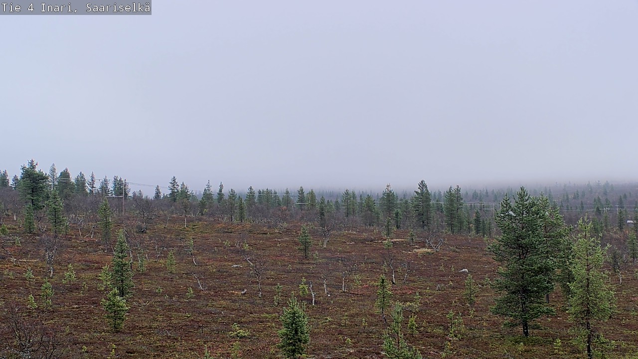 Weather Camera Image Road 4 Inari, Saariselkä, Kaunispää, Inari, Lappi