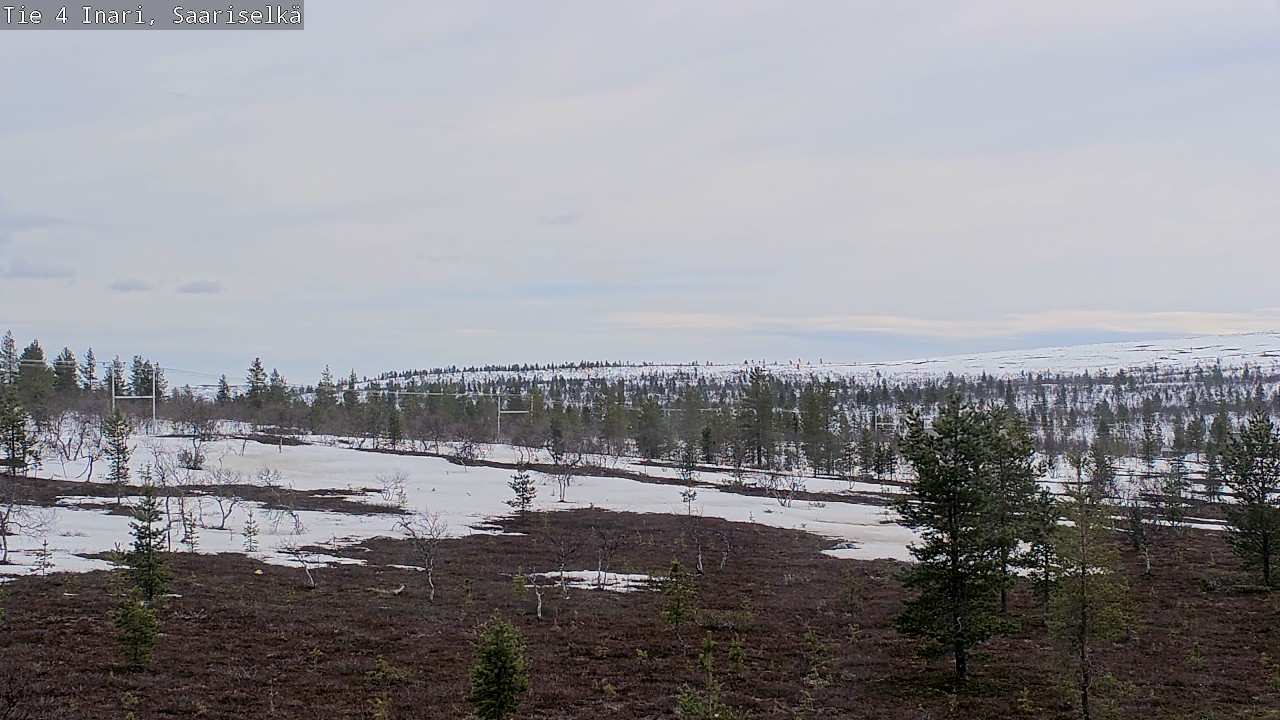 Weather Camera Image Road 4 Inari, Saariselkä, Kaunispää, Inari, Lappi