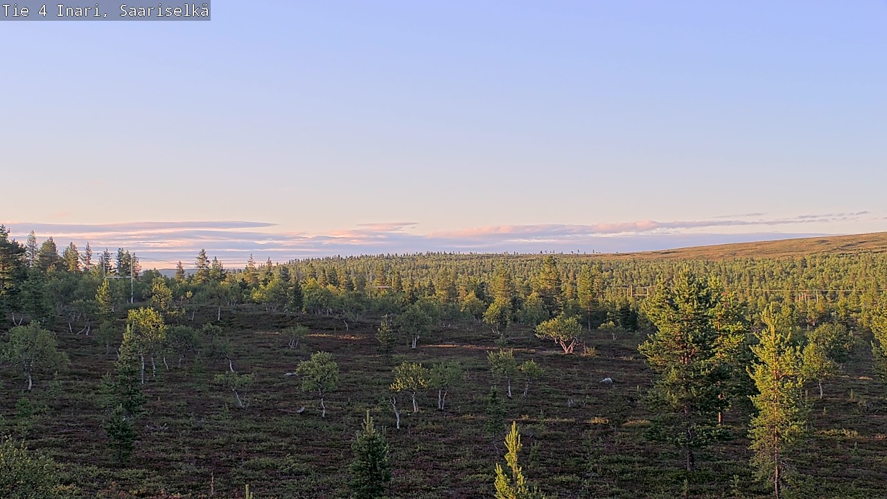 Weather Camera Image Road 4 Inari, Saariselkä, Kaunispää, Inari, Lappi