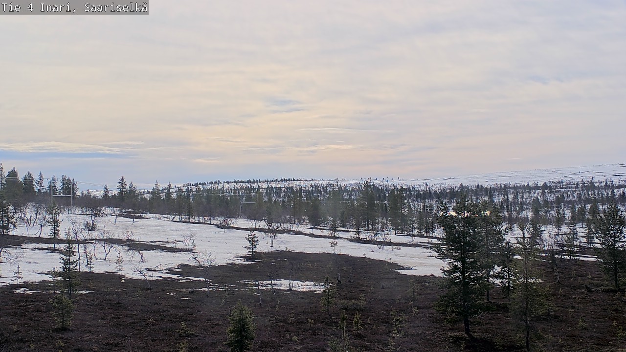 Weather Camera Image Road 4 Inari, Saariselkä, Kaunispää, Inari, Lappi