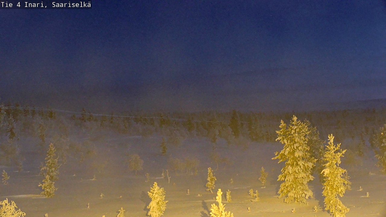 Weather Camera Image Väg 4 Enare, Saariselkä, Kaunispää, Inari, Lappi