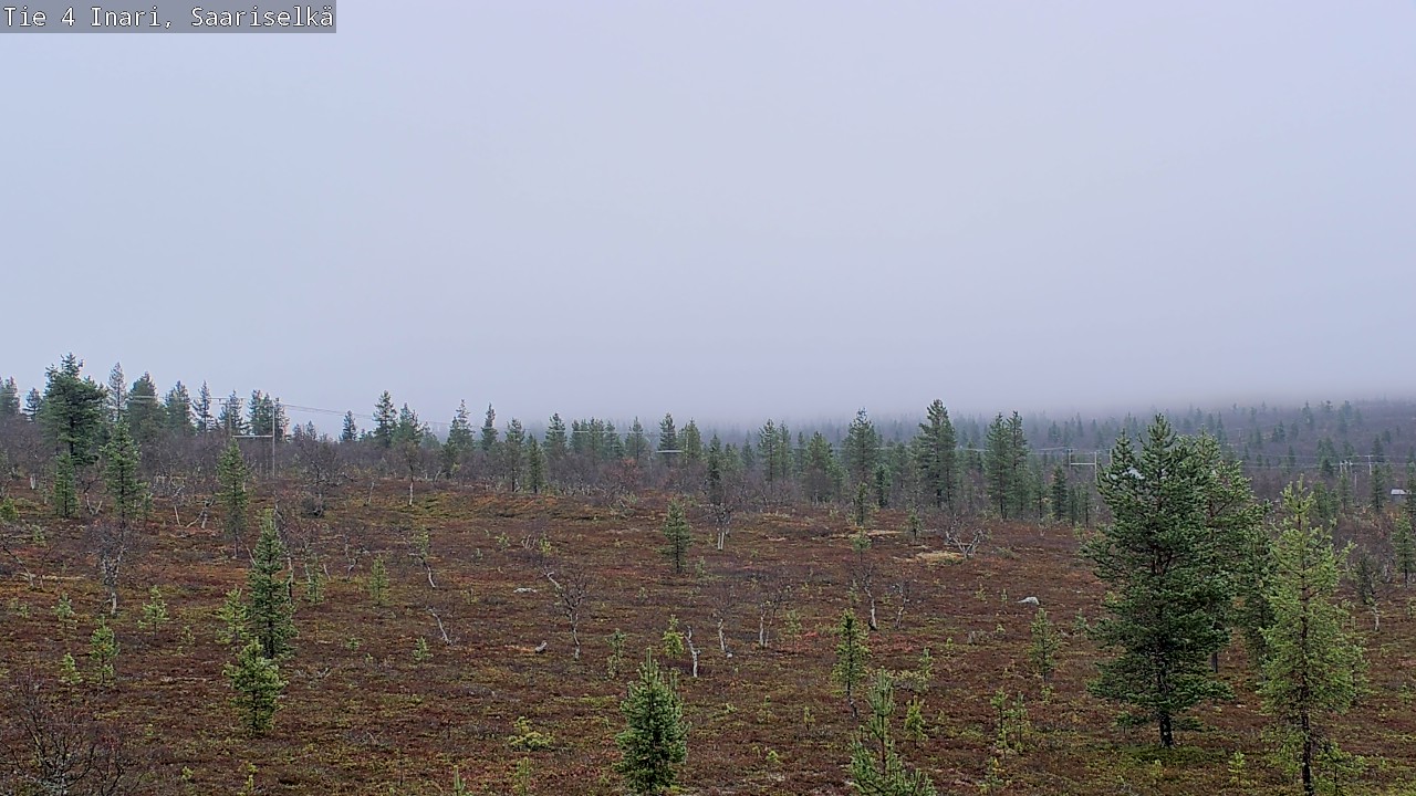 Weather Camera Image Road 4 Inari, Saariselkä, Kaunispää, Inari, Lappi