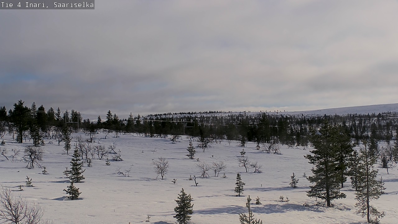 Kelikamerat Kuva Tie 4 Inari, Saariselkä, Kaunispää, Inari, Lappi