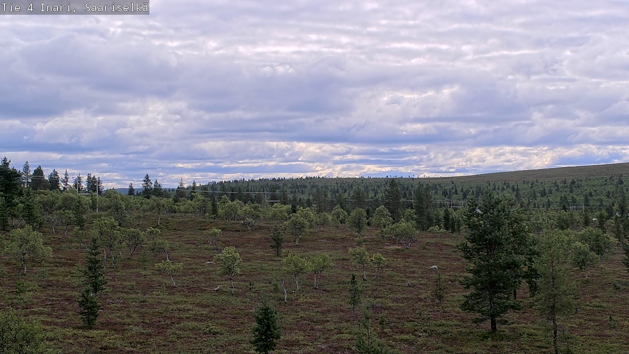 Weather Camera Image Road 4 Inari, Saariselkä, Kaunispää, Inari, Lappi