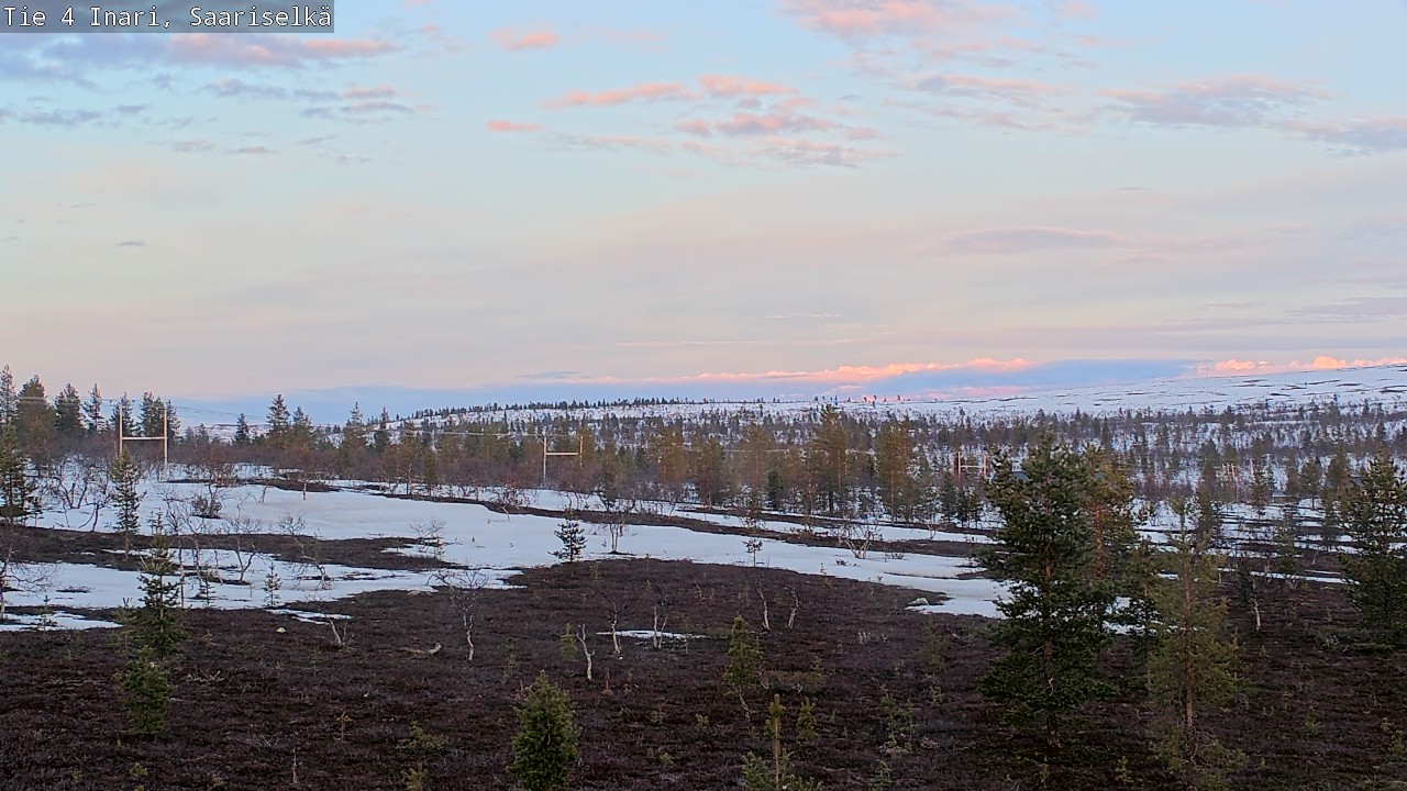 Weather Camera Image Road 4 Inari, Saariselkä, Kaunispää, Inari, Lappi