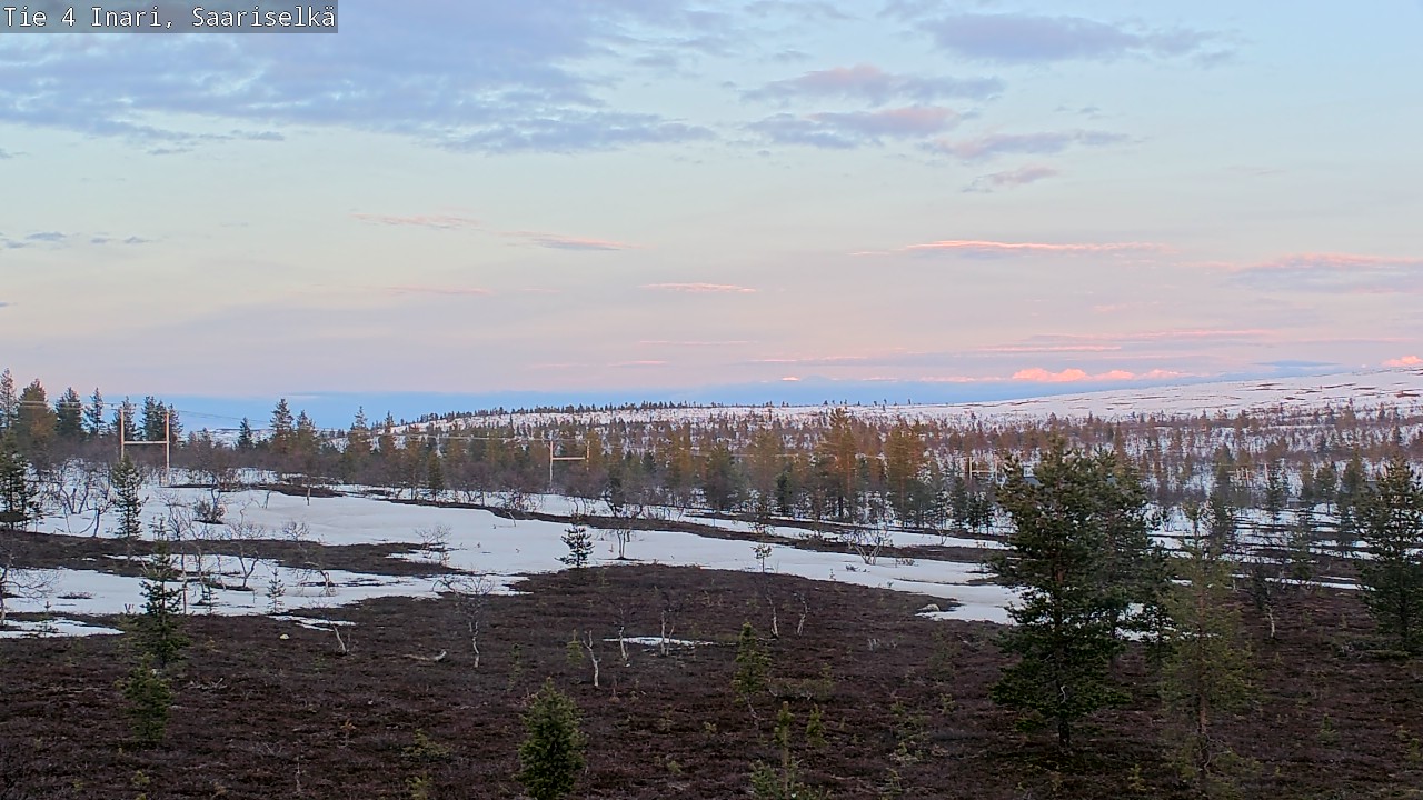 Weather Camera Image Road 4 Inari, Saariselkä, Kaunispää, Inari, Lappi