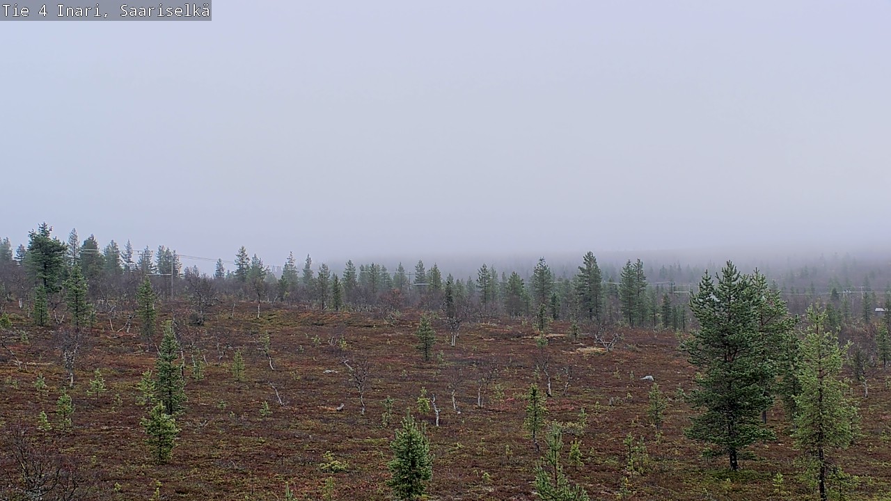 Weather Camera Image Road 4 Inari, Saariselkä, Kaunispää, Inari, Lappi