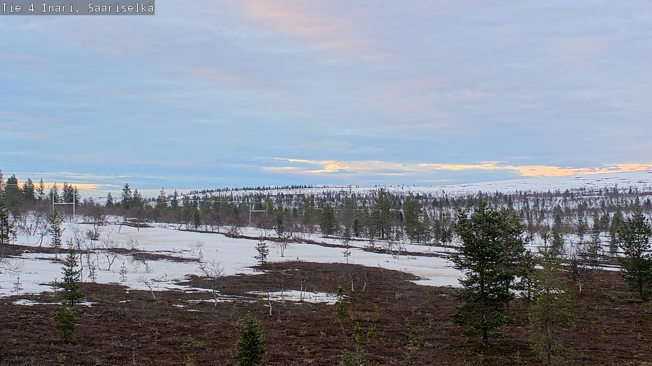 Weather Camera Image Road 4 Inari, Saariselkä, Kaunispää, Inari, Lappi