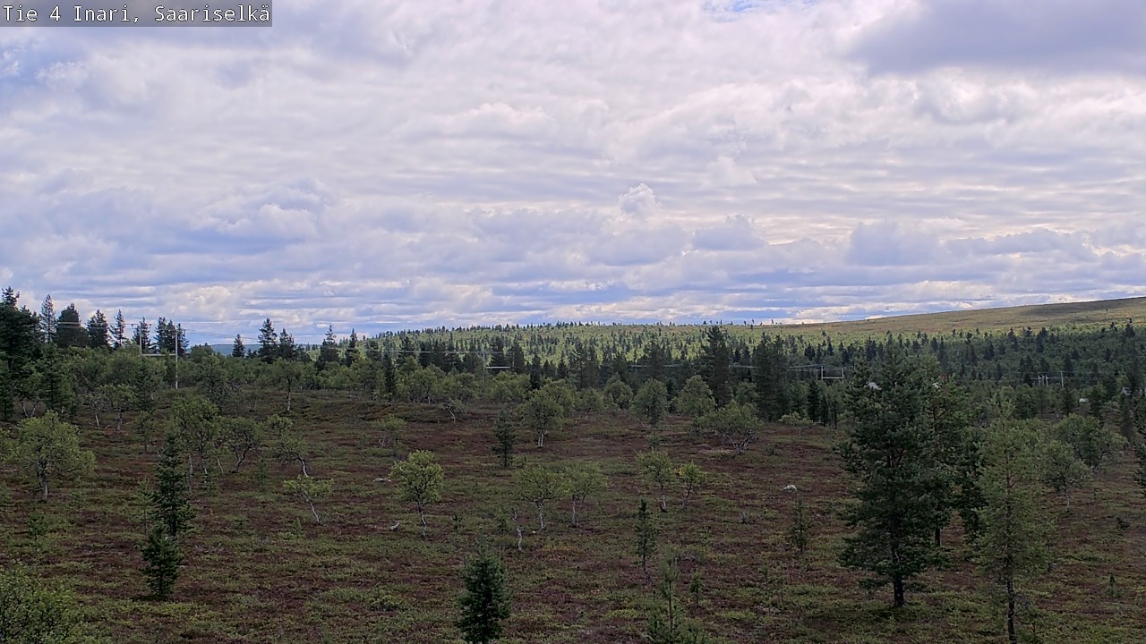 Weather Camera Image Road 4 Inari, Saariselkä, Kaunispää, Inari, Lappi