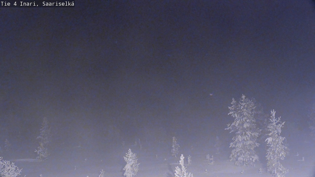 Weather Camera Image Road 4 Inari, Saariselkä, Kaunispää, Inari, Lappi