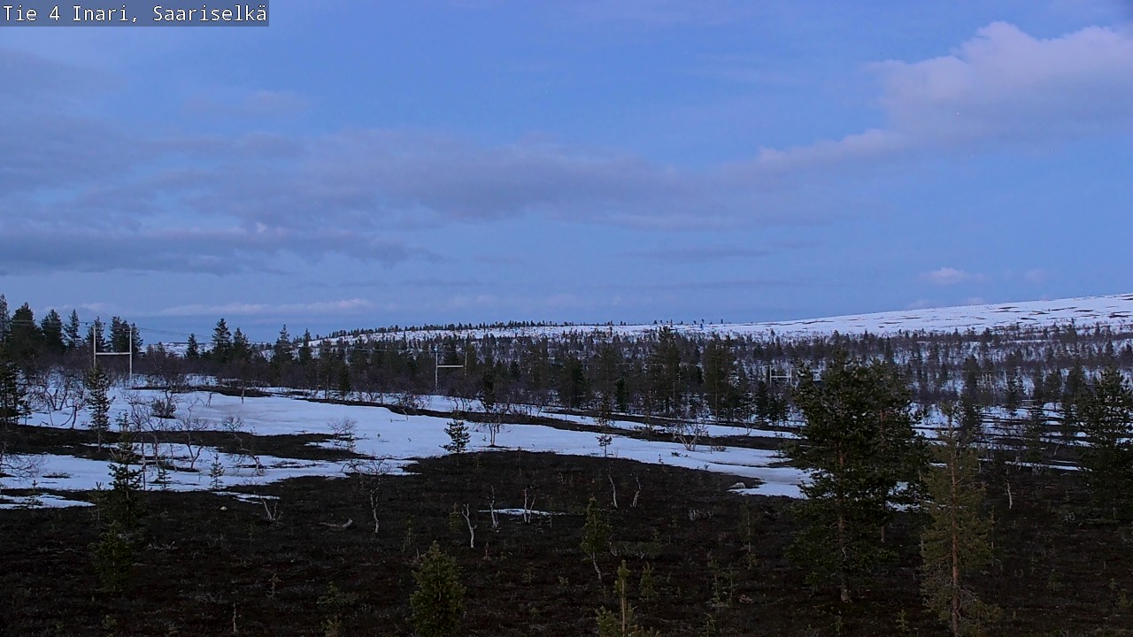 Weather Camera Image Road 4 Inari, Saariselkä, Kaunispää, Inari, Lappi