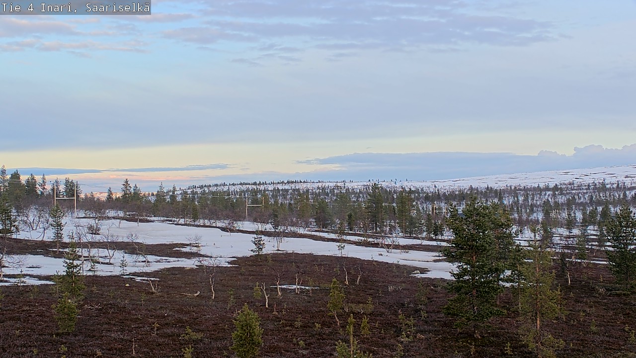 Weather Camera Image Road 4 Inari, Saariselkä, Kaunispää, Inari, Lappi