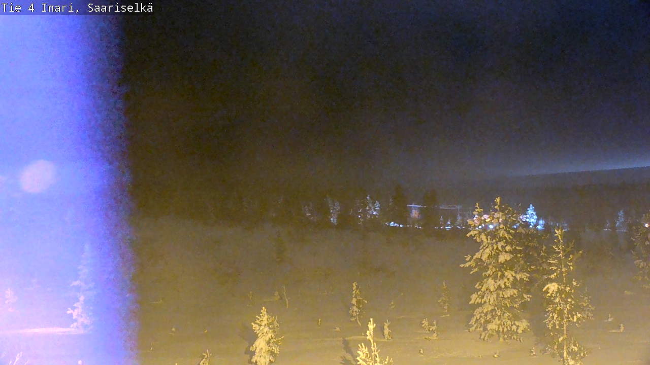Weather Camera Image Road 4 Inari, Saariselkä, Kaunispää, Inari, Lappi