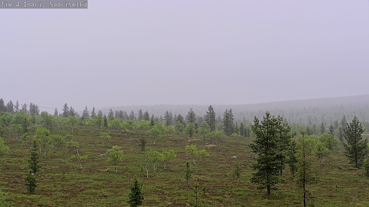 Weather Camera Image Road 4 Inari, Saariselkä, Kaunispää, Inari, Lappi