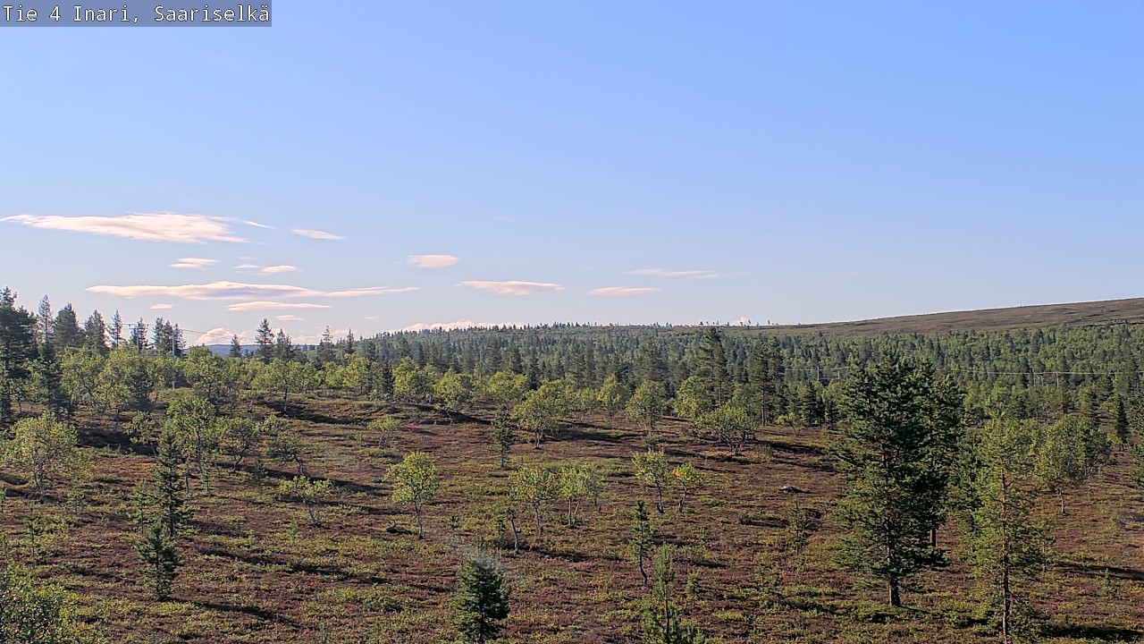 Weather Camera Image Road 4 Inari, Saariselkä, Kaunispää, Inari, Lappi