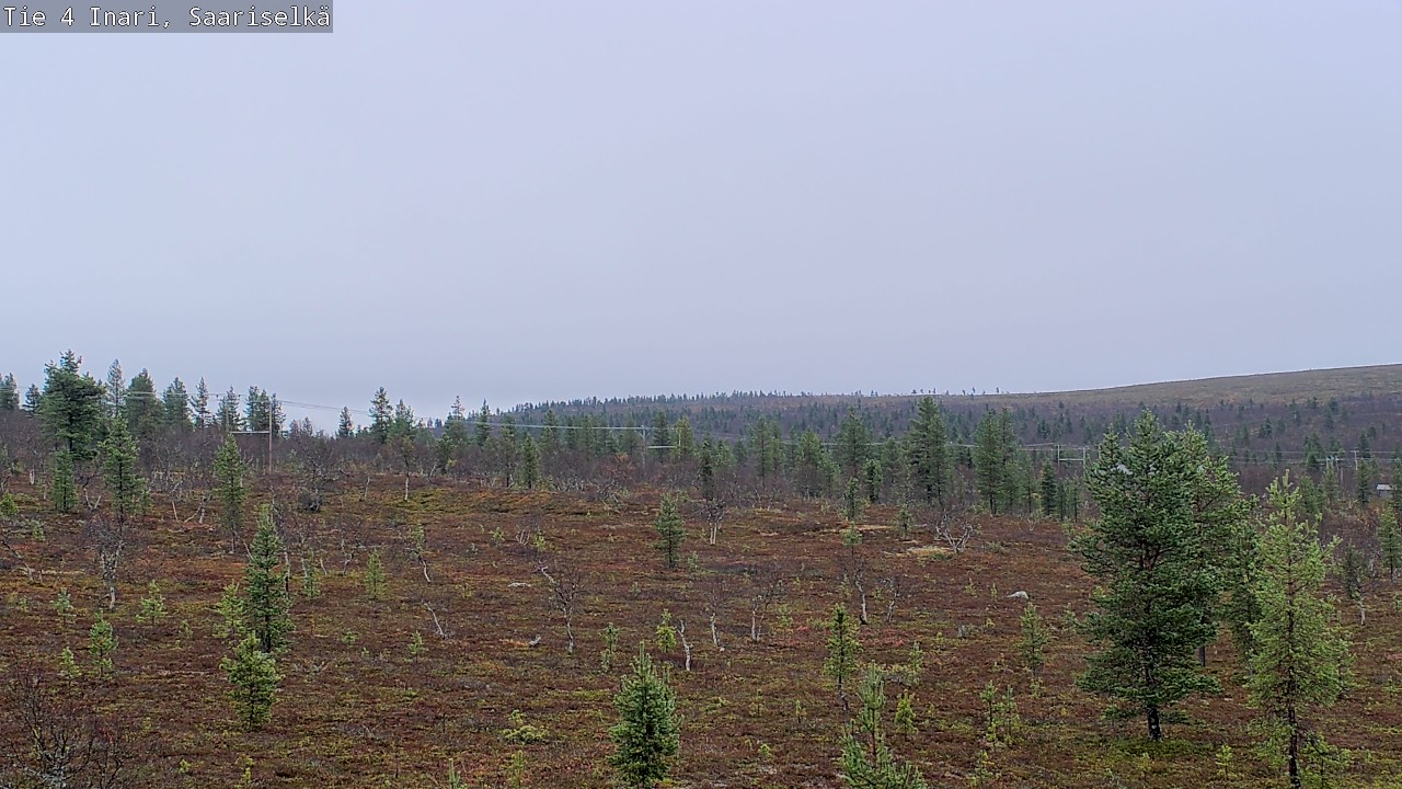 Weather Camera Image Road 4 Inari, Saariselkä, Kaunispää, Inari, Lappi