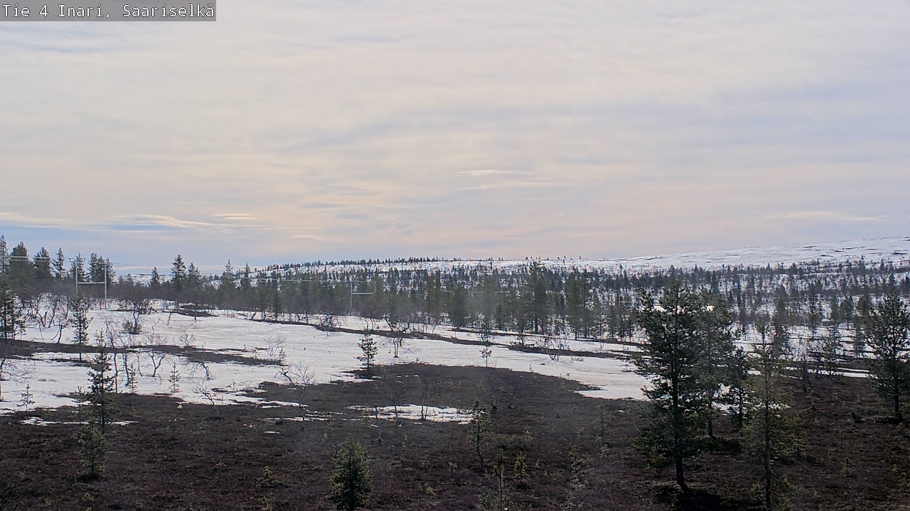 Weather Camera Image Road 4 Inari, Saariselkä, Kaunispää, Inari, Lappi