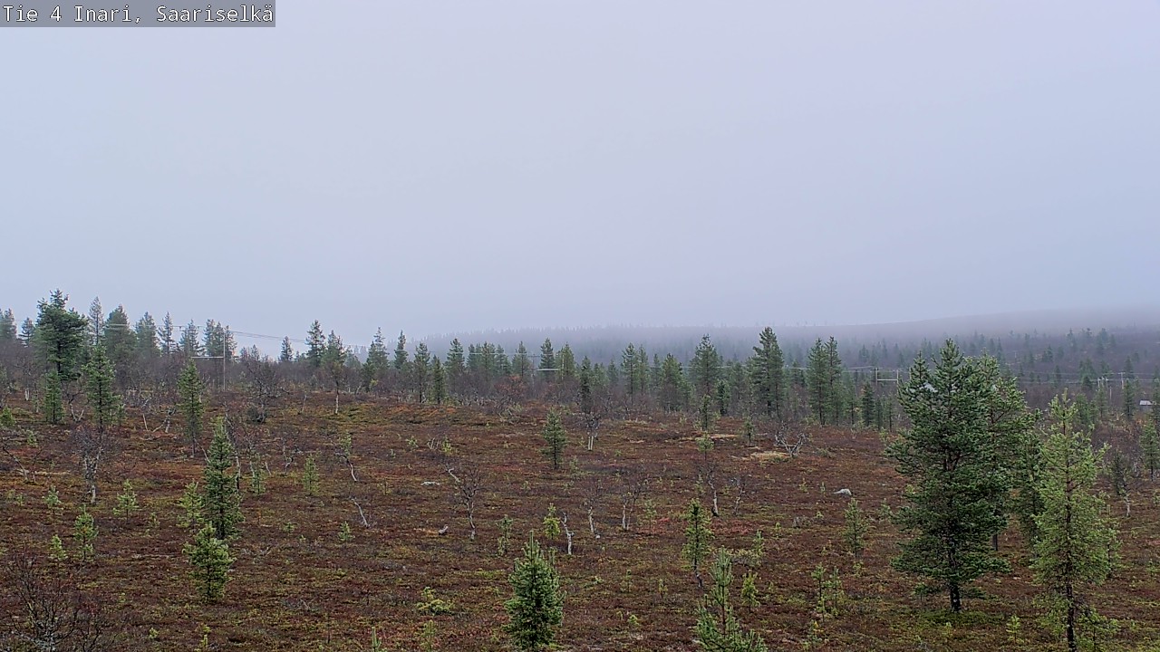 Weather Camera Image Road 4 Inari, Saariselkä, Kaunispää, Inari, Lappi