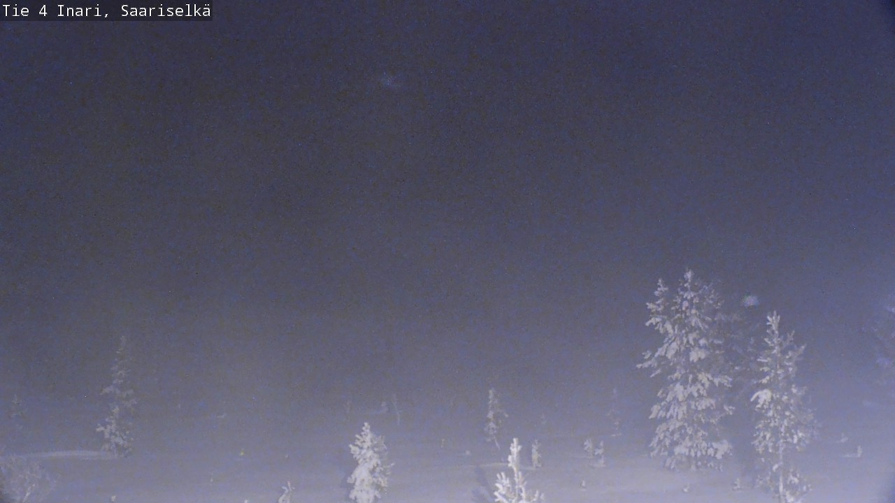 Weather Camera Image Road 4 Inari, Saariselkä, Kaunispää, Inari, Lappi