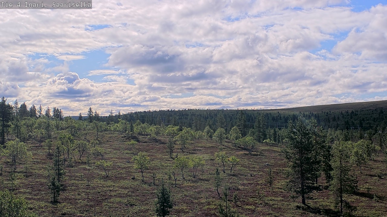 Weather Camera Image Road 4 Inari, Saariselkä, Kaunispää, Inari, Lappi