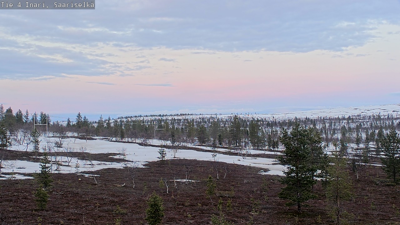 Weather Camera Image Road 4 Inari, Saariselkä, Kaunispää, Inari, Lappi