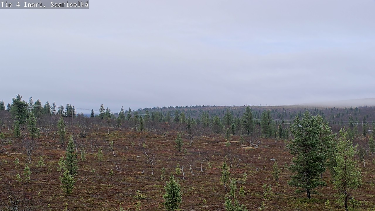 Weather Camera Image Road 4 Inari, Saariselkä, Kaunispää, Inari, Lappi