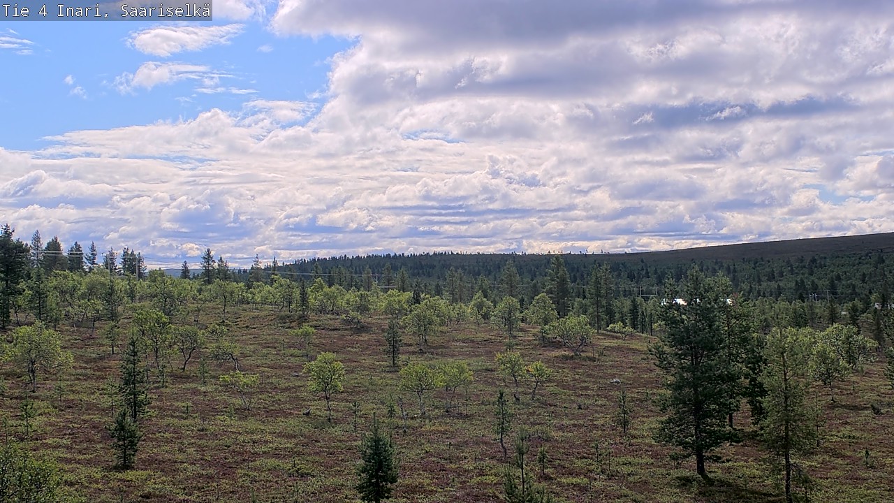 Weather Camera Image Road 4 Inari, Saariselkä, Kaunispää, Inari, Lappi