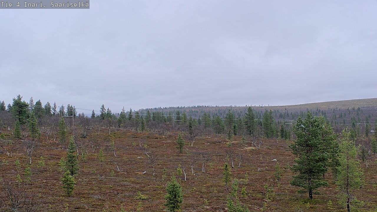 Weather Camera Image Road 4 Inari, Saariselkä, Kaunispää, Inari, Lappi