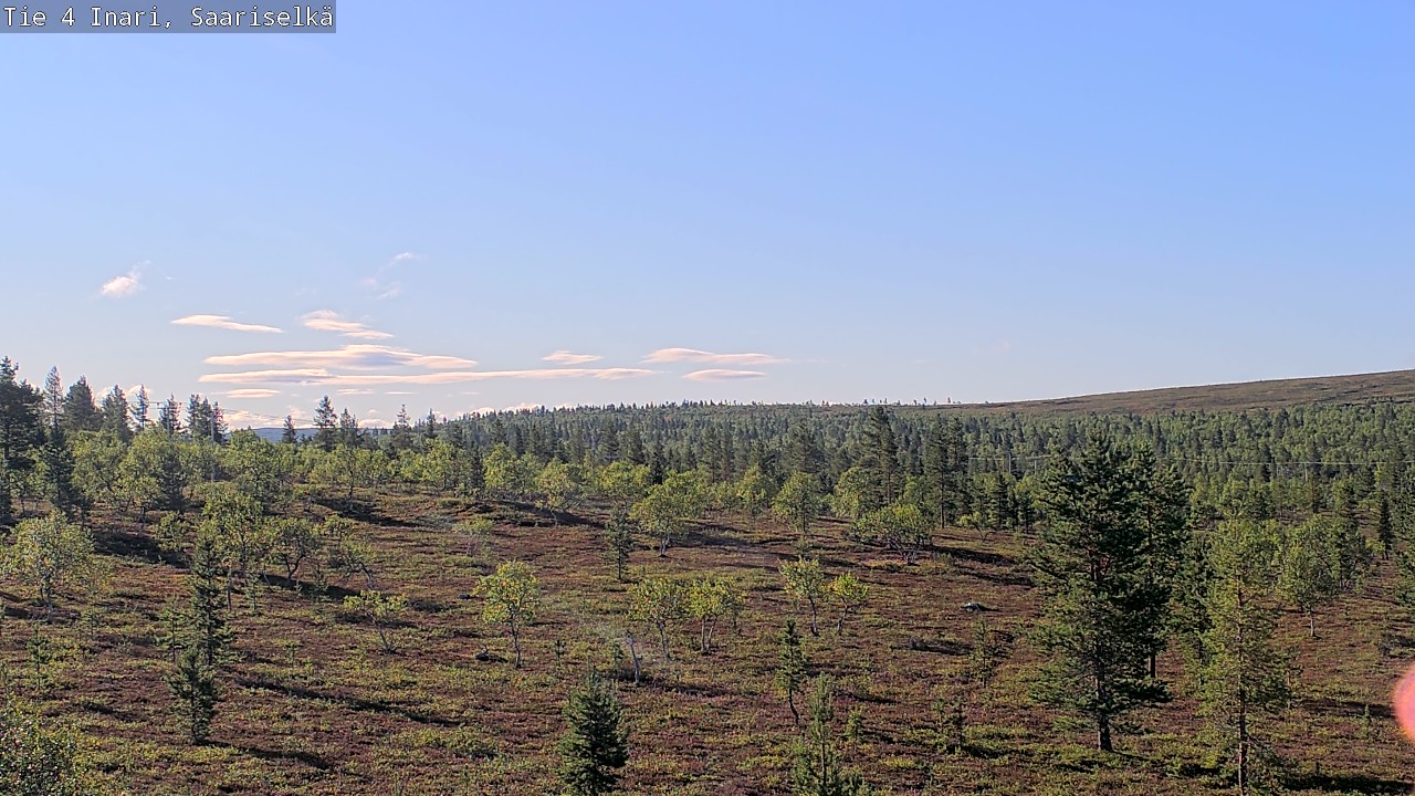 Weather Camera Image Road 4 Inari, Saariselkä, Kaunispää, Inari, Lappi