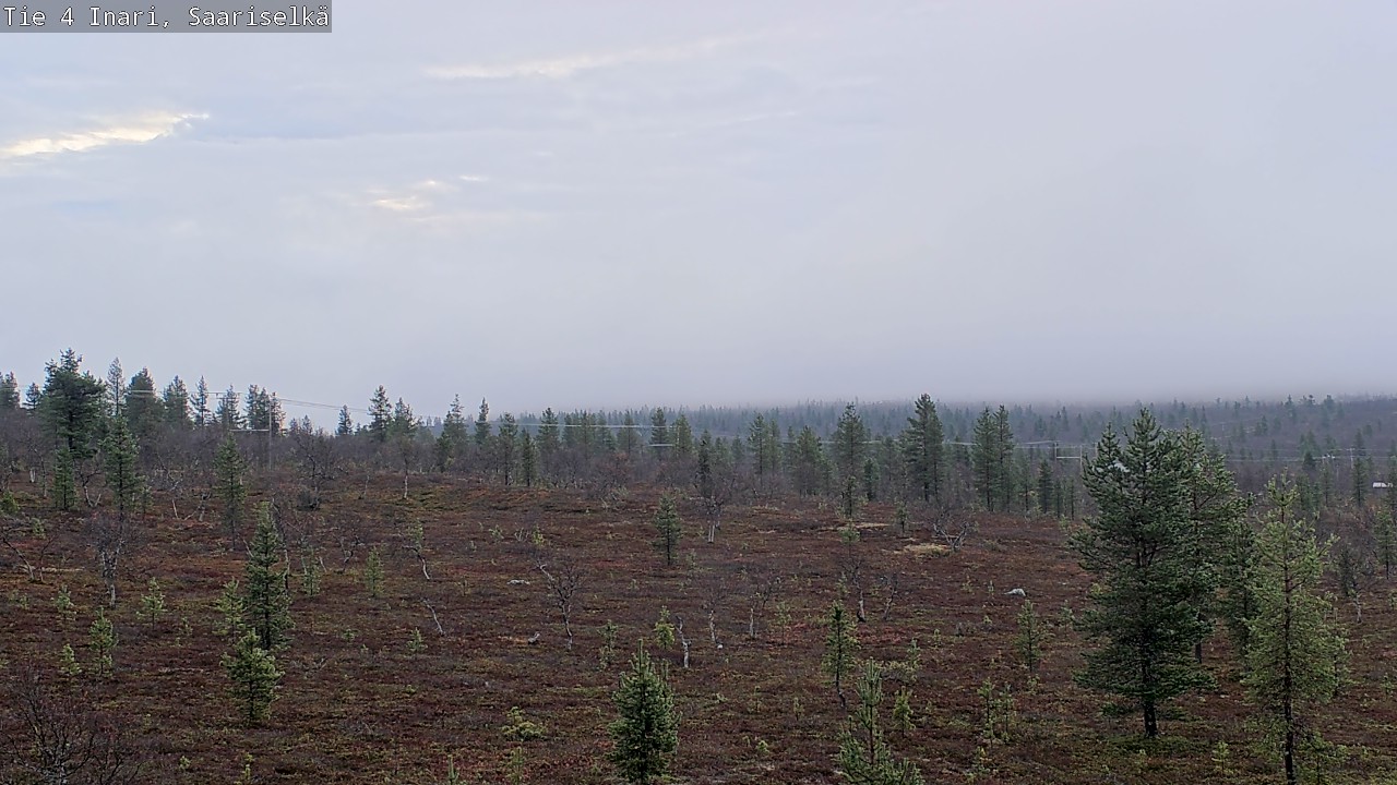 Weather Camera Image Road 4 Inari, Saariselkä, Kaunispää, Inari, Lappi