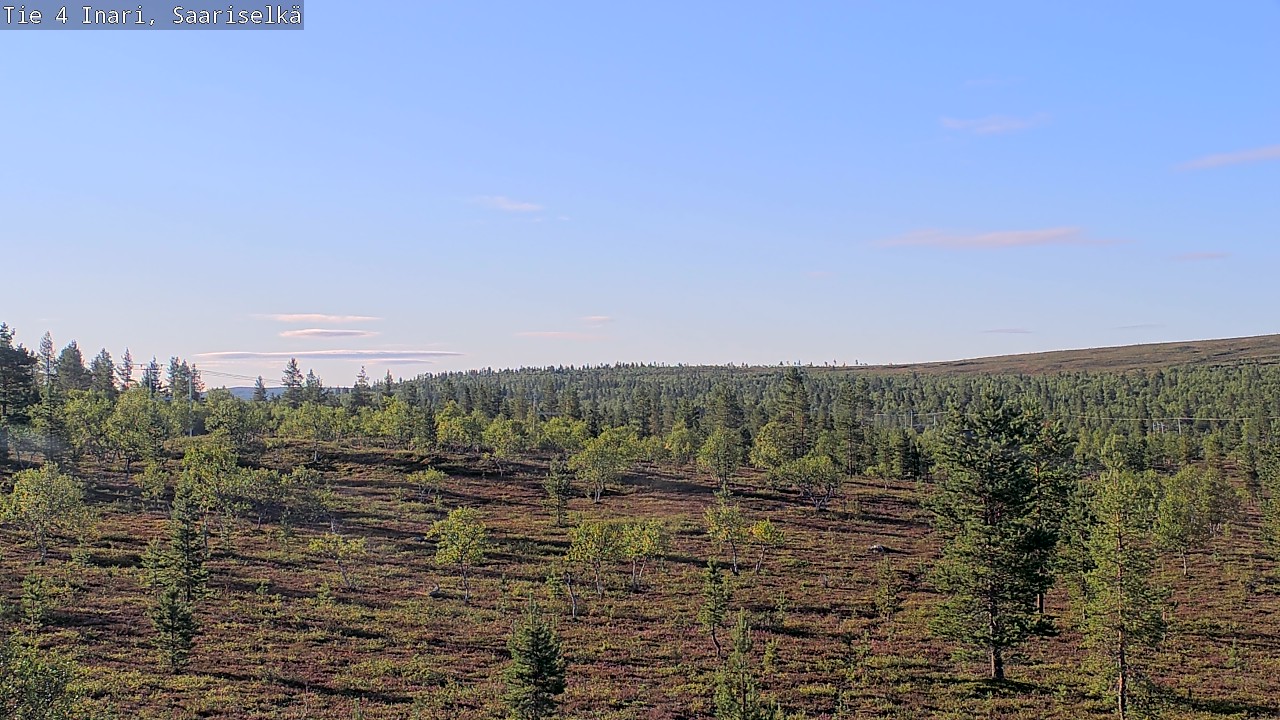 Weather Camera Image Road 4 Inari, Saariselkä, Kaunispää, Inari, Lappi