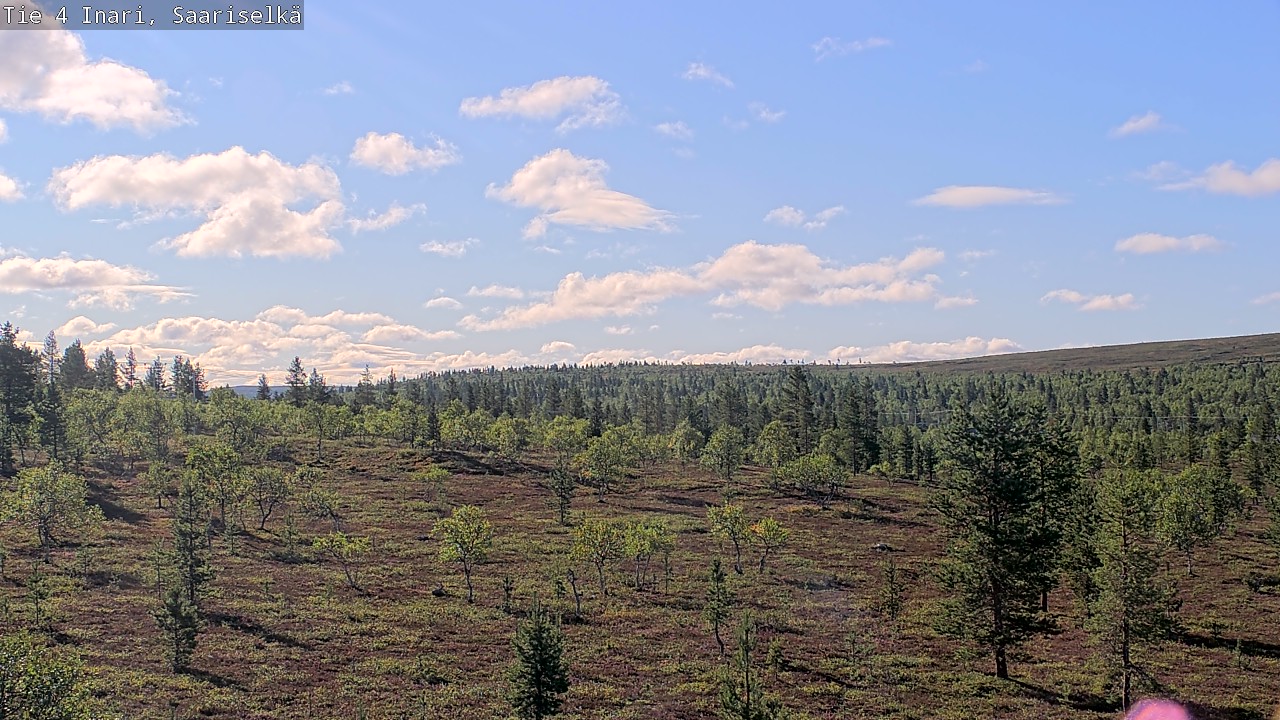 Weather Camera Image Road 4 Inari, Saariselkä, Kaunispää, Inari, Lappi