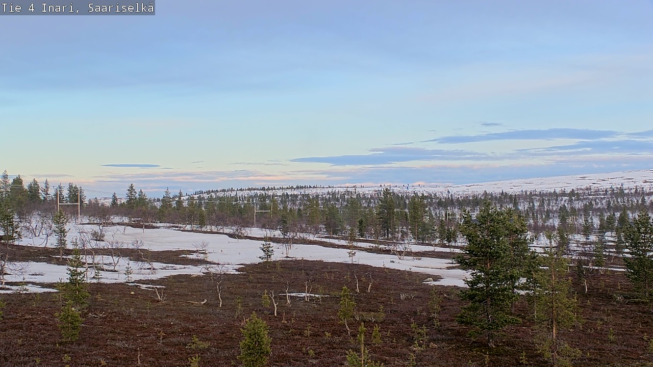 Weather Camera Image Road 4 Inari, Saariselkä, Kaunispää, Inari, Lappi