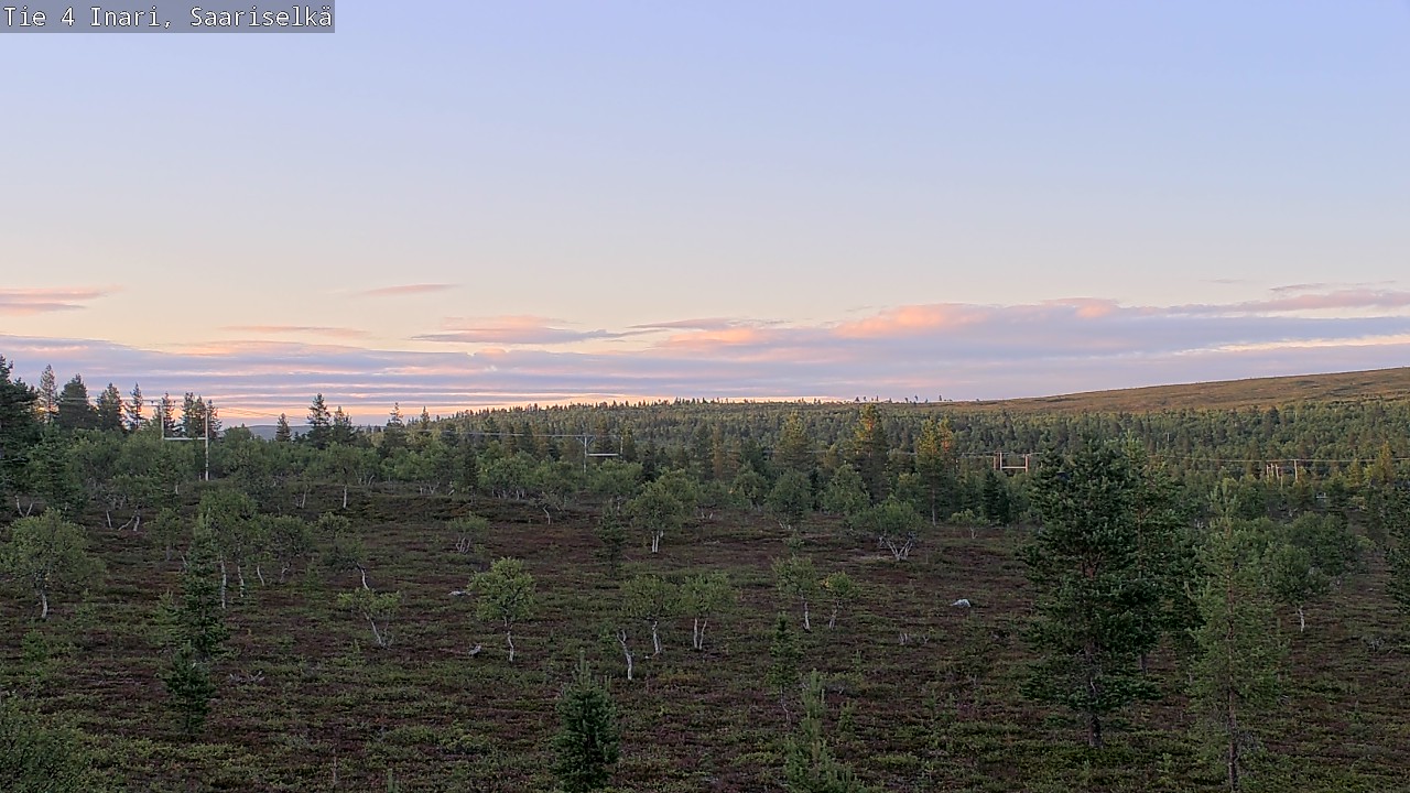 Weather Camera Image Road 4 Inari, Saariselkä, Kaunispää, Inari, Lappi