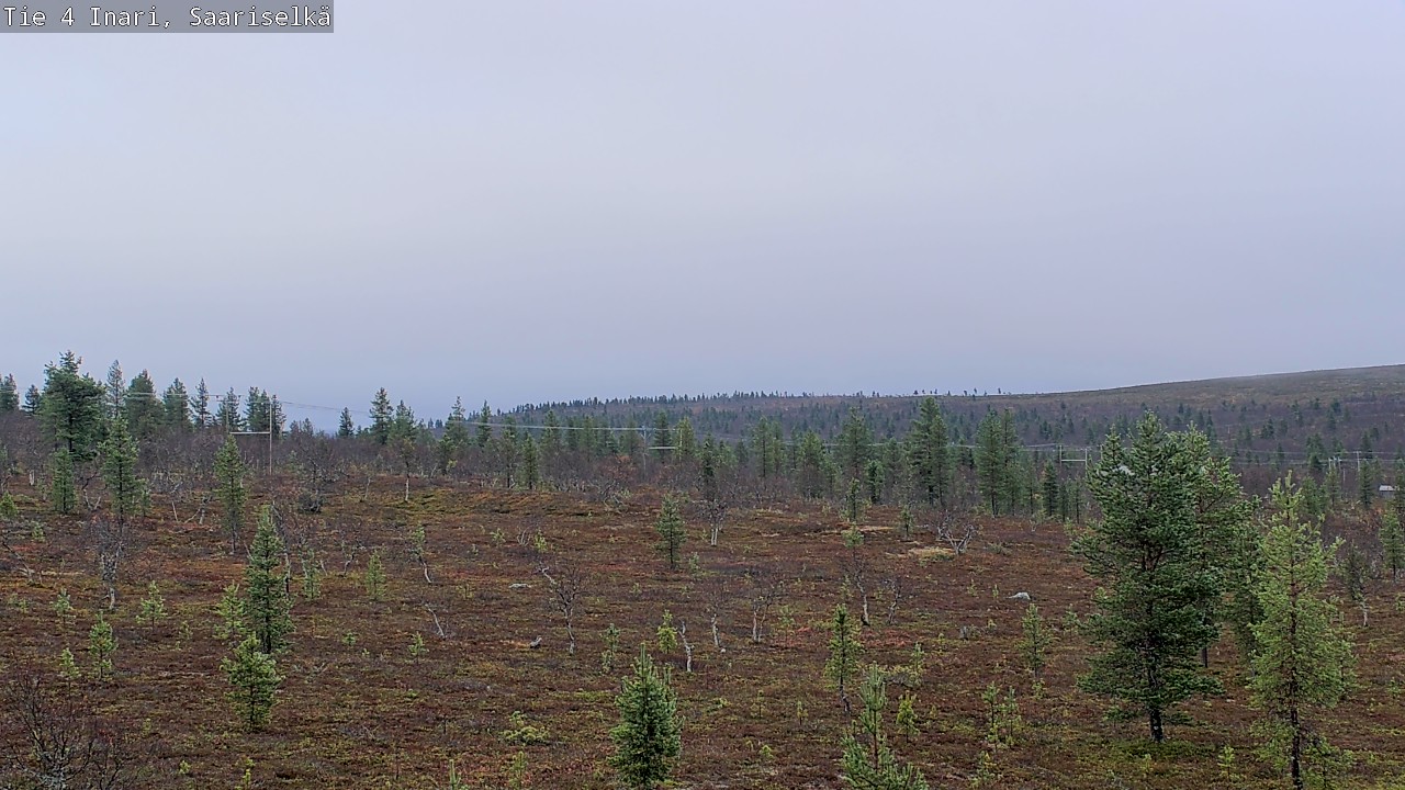 Weather Camera Image Road 4 Inari, Saariselkä, Kaunispää, Inari, Lappi