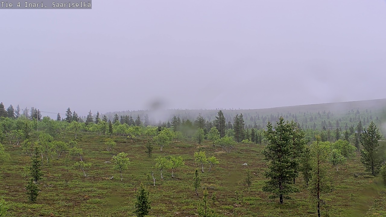Weather Camera Image Road 4 Inari, Saariselkä, Kaunispää, Inari, Lappi