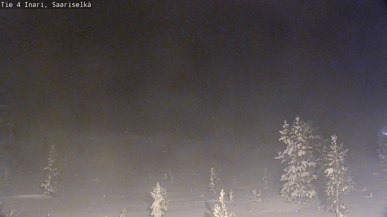 Weather Camera Image Road 4 Inari, Saariselkä, Kaunispää, Inari, Lappi