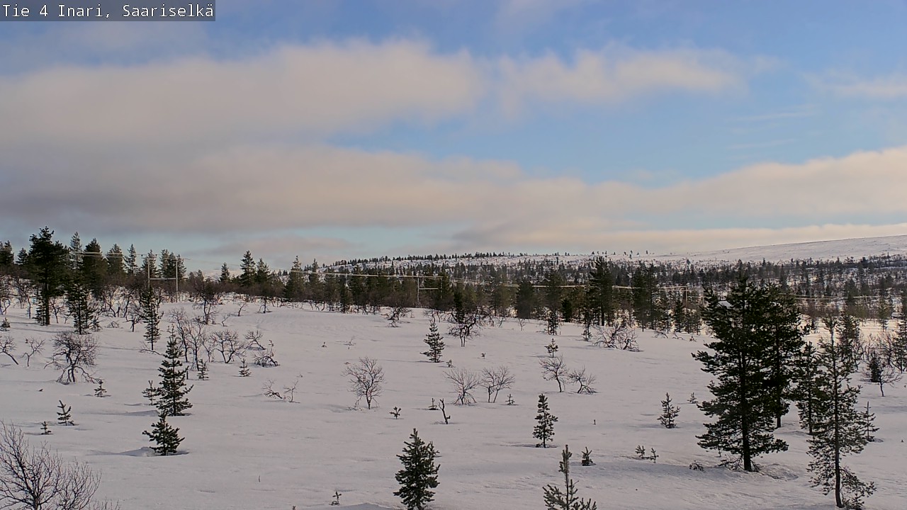 Kelikamerat Kuva Tie 4 Inari, Saariselkä, Kaunispää, Inari, Lappi
