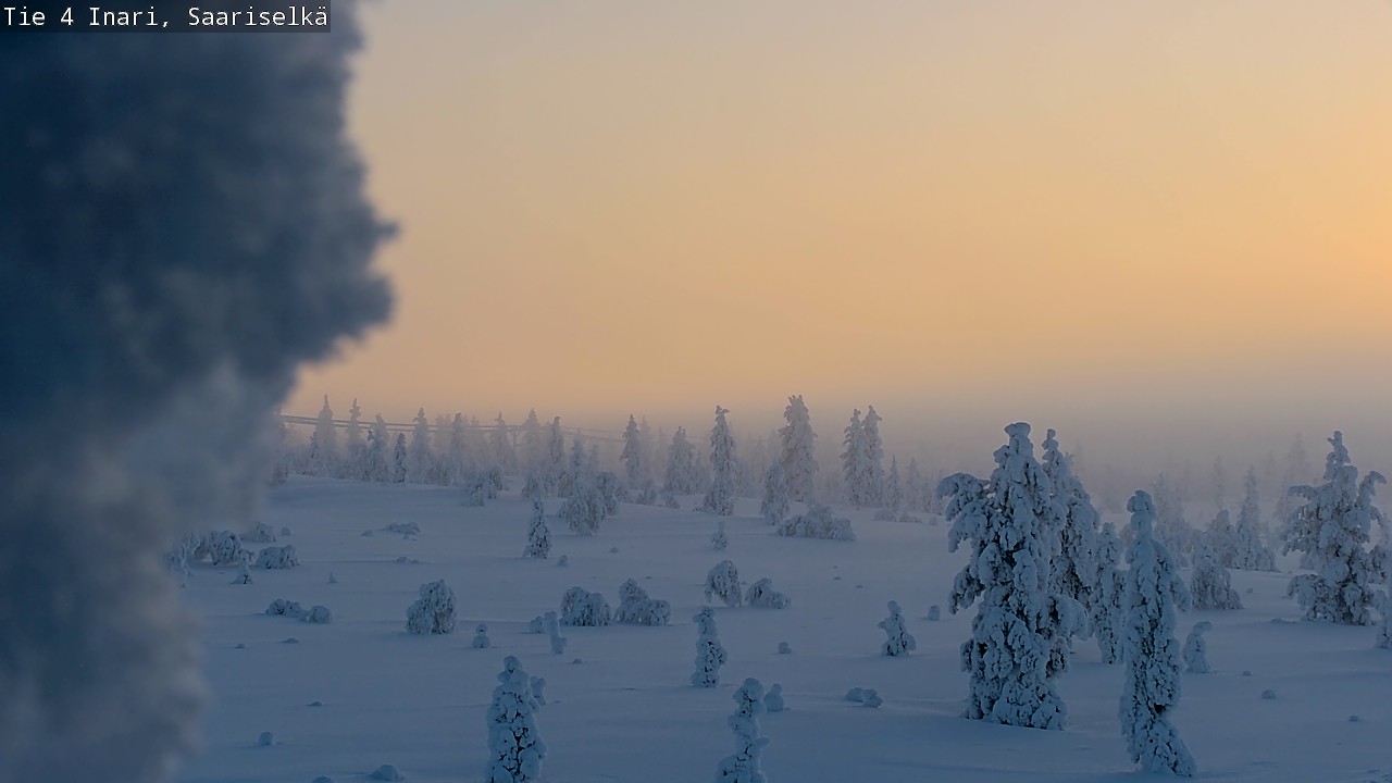Weather Camera Image Road 4 Inari, Saariselkä, Kaunispää, Inari, Lappi